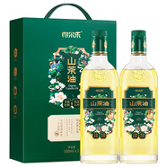 得爾樂(lè )有機山茶油禮盒500ml*2瓶食用油 低溫壓榨一級 送禮禮盒