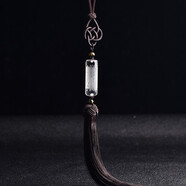 晶妍珠寶天然水晶白水晶藥師佛如來藥師咒項(xiàng)鏈吊墜 車內(nèi)室內(nèi)掛飾繩