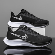 WSXCDERF飛馬37代38登月39跑步鞋馬拉松減震運動(dòng)休閑透氣碳板運動(dòng)鞋莆田鞋 飛馬37代黑白【內置氣墊】 41