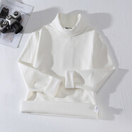 誠景保暖打底衫男高領(lǐng)一體絨加絨加厚t恤士秋冬季純色長(cháng)袖棉秋衣衛衣I 米白色（加絨加厚） M