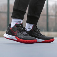 耐克（NIKE）男鞋新款 KYRIE 5 歐文5簡版2代緩震籃球鞋AO4438-170 AO4438-016 黑紅 45