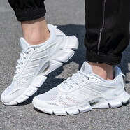 阿迪達斯 （adidas）男鞋 2024夏季CLIMACOOL清風(fēng)跑步鞋網(wǎng)面透氣休閑運動(dòng)鞋子跑鞋男 H01185/Bounce中底/白色 42.5
