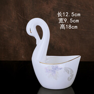 錦秋堂皇宮貴族 景德鎮(zhèn)骨瓷碗 陶瓷器碗 家用米飯碗 散碗單配單買 diy任意組合 創(chuàng)意高腳碗不燙手 天鵝