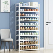 竹藝佳（ZHUYIJIA） 鞋架子簡(jiǎn)易多層鞋柜家用宿舍經(jīng)濟型收納架門(mén)口防塵鞋架置物架子 10層80cm長(cháng)