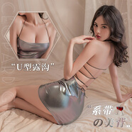 霏慕情趣內(nèi)衣性感睡衣綁帶夜店睡裙女夫妻刺激吊帶包臀裙火辣露背6734