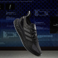 阿迪達斯（adidas）男鞋女鞋新款4D Run1.0科技打印迷彩運動(dòng)鞋休閑跑步鞋 FW7090 43
