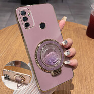 優(yōu)蕾絲 oppoA32手機殼oppo保護A11s硅膠套a32鏡頭全包防摔PDVM00軟殼帶流沙支架OPOP新款男女高顏值 【丁香紫】+流沙支架 +全屏鋼膜+掛繩 適用機型【OPPO A32】