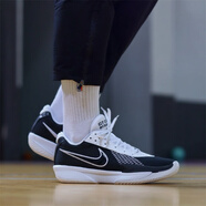 耐克（NIKE）AIR ZOOM G.T. CUT ACADEMY EP黑白低幫防滑耐磨緩震運(yùn)動(dòng)籃球鞋 FB2598-003黑白 40 (250mm)
