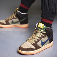 耐克（NIKE）新款男女鞋 SB Dunk 男女限量滑板鞋 AQ2207-163 DC6887-200 棕綠 烤鴨 43