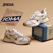 JOMA211/212經(jīng)典復(fù)古運(yùn)動鞋男女春夏新款百搭跑步鞋時(shí)尚潮流休閑鞋子 杏色/亞麻白(女) 39