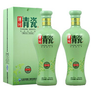 洋河大曲 青瓷 42度 綿柔濃香型白酒 純糧釀造 宴請(qǐng)送禮好酒 42度 480mL 2瓶 圓瓶裝【新青瓷】