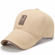 莱维森 帽子男女四季通用太阳帽户外运动防晒棒球帽遮阳帽可调节鸭舌帽 深米色