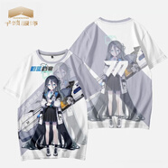 歐若梵蔚藍檔案周邊衣服碧藍游戲小鳥(niǎo)游星野 和樂(lè )千世痛衣夏裝短袖T恤潮 15-天童愛(ài)麗絲 XL
