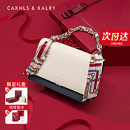 CAKNLS&KALRY輕奢包包女款2025年單肩包斜挎女包奢侈品牌生日禮物送女友老婆 米白色 紀念日生日禮物送女友老婆禮盒裝