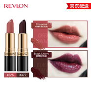 露華濃（Revlon）口紅麗采黑管唇膏女士保濕滋潤(rùn)啞光口紅豆沙色不掉色化妝品女彩妝 （225#玫瑰紅酒+477#黑櫻桃）