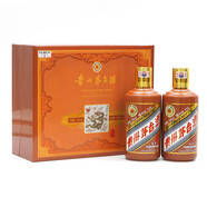 茅臺（MOUTAI）【晟藏老酒】53度貴州茅臺酒 生肖紀念收藏酒 醬香型白酒禮盒 53度 375mL 8瓶 龍年禮盒（整箱）