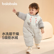 巴拉巴拉嬰兒羽絨服冬季連體衣男女童爬服萌200424120206