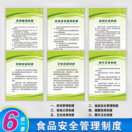 果筑安全生產(chǎn)制度牌工廠(chǎng)車(chē)間安全生產(chǎn)管理規章標識上墻倉庫企業(yè)標語(yǔ) 食品安全管理制度全套 6張 60cm*80cmKT板