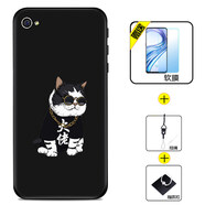 好機(jī)友蘋果4手機(jī)殼iphone4保護(hù)套4S防摔iphone4s全包軟薄情侶潮牌網(wǎng)紅男液態(tài)硅膠女個性 【蘋果4/4S通用】大佬+軟膜+指環(huán)+掛繩