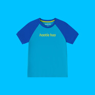 HOOTIE HOO春夏新款男女童短袖T恤夏季寬松速干排汗透氣運動(dòng)T Vivid Blue/Cyan 120