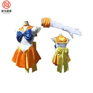 奈久留美日本cos動(dòng)漫服裝 美少女戰士月野兔 Sailor Moon cosplay派對2025 橘色 M