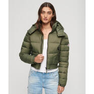 superdry極度干燥/冒險魂女短款羽絨服夾克上衣 時(shí)尚潮流百搭保暖秋冬季新款 Green綠色 6 適合胸圍86cm