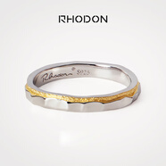 RHODON純銀情侶戒指一對(duì)閉口素圈對(duì)戒男女婚戒小眾定制禮物銀飾尾戒刻字 女款（9/11/13/15/17）備注尺碼