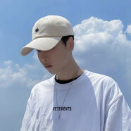 慕瑾繁飾 帽子男韓版原宿棒球帽春夏男女街頭時(shí)尚遮陽帽長(zhǎng)帶子彎檐鴨舌帽 楓葉米色 可調(diào)節(jié)