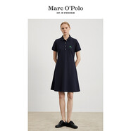 Marc O'Polo/MOP 連衣裙新款春秋女短袖透氣針織性感長(cháng)裙子連衣裙女 藏青893 XXS/155 76A