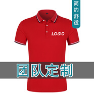 艾印客 Polo定制工作服印字logo聚會diy文化廣告衫訂做t恤刺繡團體服 紅色 S