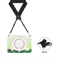 冉閱 小米平板6pro保護套筆槽11英寸平板電腦小米8/8pro硅膠兒童防摔全包邊旋轉支架小米7/7PRO保護殼 【炫彩綠】+肩帶*旋轉支架* 配送電容筆+鋼化膜 小米6S Pro 12.4英寸