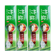 竹鹽LG精研卓效牙膏老虎草升級清新口氣口腔清潔牙齦下火牙周腫疼問題 原生白145g*4支