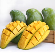 辛鮮美廣西百色田東桂七芒 當(dāng)季熱帶新鮮水果甜心青皮芒果整箱禮盒裝 5斤精選裝