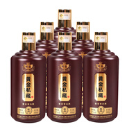 黃金醬酒系列白酒 黃金醬酒 黃金尊享 黃金老壇 黃金私藏 醬香型白酒 53%vol 500mL 6瓶 黃金私藏 藏品