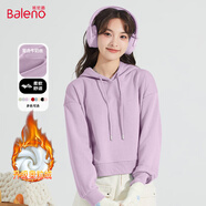 班尼路（Baleno）短款連帽衛衣女2026年秋季新款戶(hù)外寬松休閑校園潮流時(shí)尚長(cháng)袖上衣