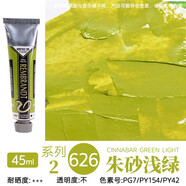 倫勃朗油畫(huà)顏料荷蘭進(jìn)口REMBRANDT油畫(huà)藝術(shù)家大師級油畫(huà)顏色古典技法油畫(huà)顏料40ml 【626朱砂淺綠】-系列2