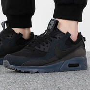 耐克（NIKE）運動鞋男鞋2025新款夏季AIR MAX 90氣墊減震休閑鞋跑步鞋 DQ3987-002黑色 40