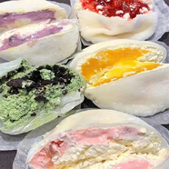 愛(ài)尚食味熊雪媚娘冷凍甜品大福爆漿糯米糍蛋糕日式冰皮麻薯雪胖子 草莓藍莓芒果抹茶奧利奧80g各1盒