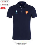 萬(wàn)象錦2024荷蘭隊(duì)poloT恤國(guó)家隊(duì)歐洲杯足球迷服德容范迪克德佩短袖男女 青色 XXXXL 160-185斤