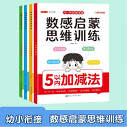 3-6歲數感階梯訓練啟蒙全4冊 幼兒園大中小班學(xué)前班學(xué)前教育兒童全腦開(kāi)發(fā)邏輯思維訓練 幼兒奧數啟蒙早教益智游戲繪本練習題  為一年級做準備數感啟蒙思維訓練 