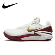 耐克（NIKE）Air Zoom GT CUT 2男子低幫輕便減震實戰(zhàn)運動籃球鞋 白紅金DJ6013-103 43