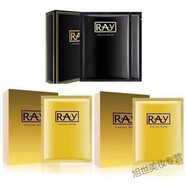 RAYray泰國蠶絲面膜補水美百收縮毛孔保濕控油祛痘提亮一盒 【三盒組合裝】金-金-黑