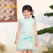 巴拉巴拉女童連衣裙寶寶童裝夏季兒童裙子國(guó)風(fēng)旗袍網(wǎng)紗裙208224111023