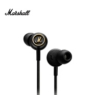 MARSHALL（馬歇爾）MODE EQ耳機(jī)入耳式搖滾重低音HIFI人體工程學(xué)有線耳塞 黑色 通用版