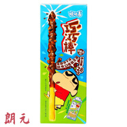 咔咔番蠟筆小新款巧巧棒巧克力涂層跳跳糖餅干棒兒童網(wǎng)紅休閑零食 巧巧棒巧克力味28g*2盒
