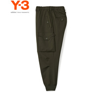 Y-3【 出游必備】y3 SP UNI CUF PNT休閑褲寬松工裝褲男褲51JE3437 軍綠色 S