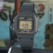 卡西歐（CASIO）數(shù)顯方塊小方塊時尚運動防水手表男表W-218H-1A 2A 3A 4B2 電子表 W-217H-9A黃色邊框 【附加貼膜】