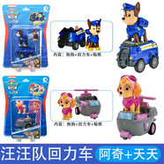 汪汪隊立大功（PAW PATROL）汪汪隊玩具車(chē)男孩女孩阿奇天天套裝回力車(chē)汽車(chē)玩具巡邏救援隊 【2只裝】回力車(chē)阿奇+天天