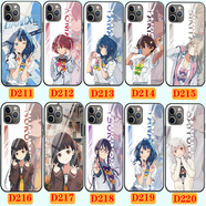 WENYAFF iPhone16/14/13/12/11Pro玻璃手機殼xs Max全包防摔15promax蘋果6s/7/8p動漫二次元XR磨砂SE2軟套 敗犬女主太多了-八奈見杏菜少女 透明軟殼（支