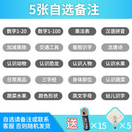 KL·乖·寶·寶水晶凹凸發(fā)音有聲掛圖中英文點(diǎn)讀兒童早教玩具寶寶識字有聲卡片幼兒?jiǎn)⒚烧J知學(xué)習益智玩具 5張自選聯(lián)系客服或自行備注（不備注隨機發(fā)）